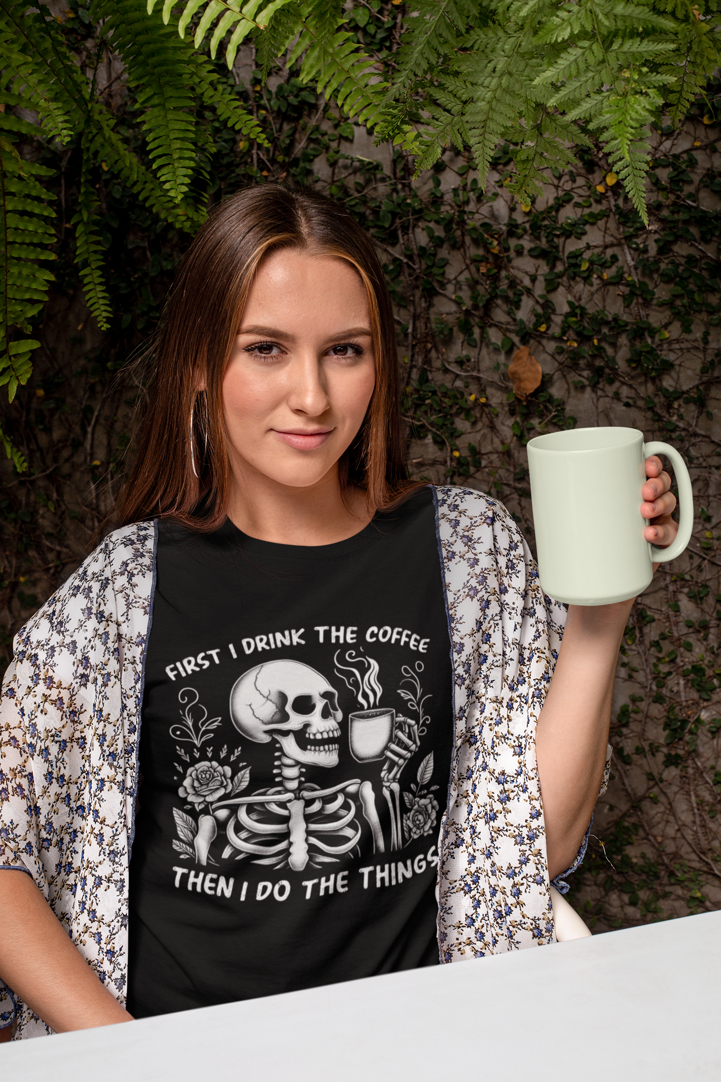 First I Drink The Coffee Then I Do The Things T-shirt