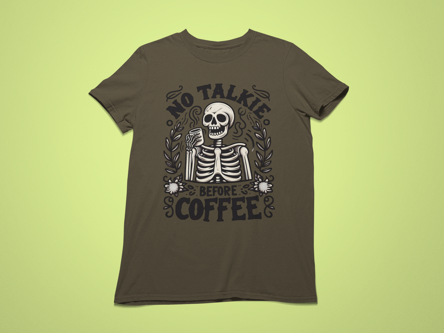 No Talkie Before Coffee T-shirt